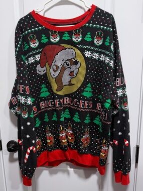 Buc-ee’s Ugly Christmas Sweater Beaver Sweatshirt Women’s Plus Size 2X 2XL XXL